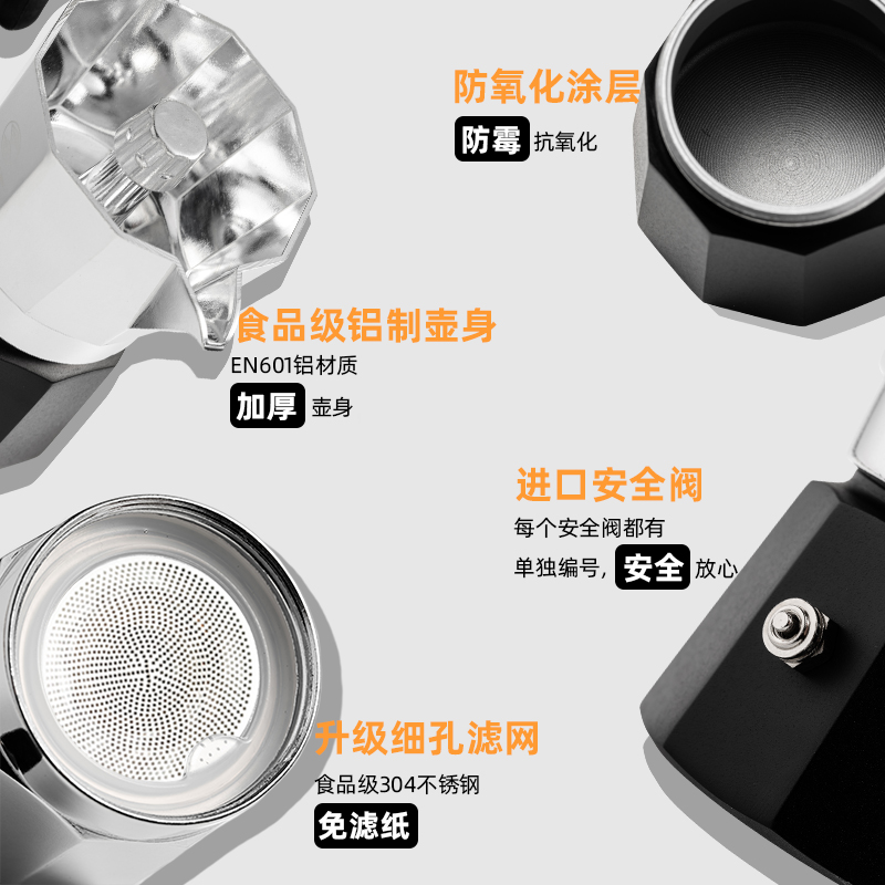 zigo控温摩卡壶：解锁户外露营咖啡新体验，双阀设计，轻松搞定两杯或四杯意式咖啡