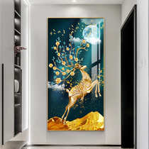 Entrance Painting Vertical Nordic Style Living Hallway Modern Minimalist Crystal Painting Home Wall Hanging