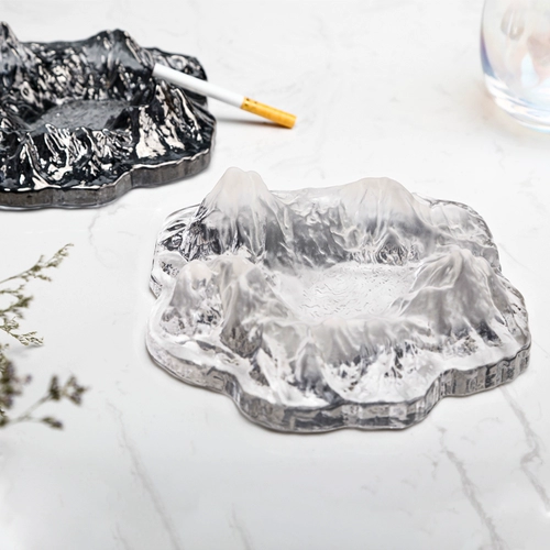 Креативная трендовая стеклянная большая пепельница для офиса, европейский стиль