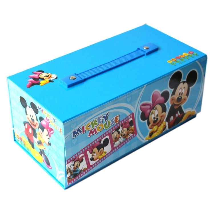 54 Mickey42 piece / 54 piece Watercolor pen suit   children study painting mapping crayon three layers Stationery Gift box Brush cover 。
