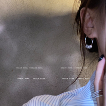 Sea Kings Treasure ~ Circle Hanging Diamond Earrings 2021 New Tide Earrings Female Earrings Personality Simple Earrings