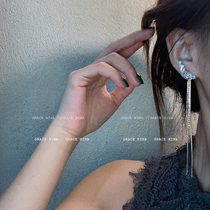 Super thin high grade ear studs earrings 2021 New Tide earrings long tassel earrings female EAR thread