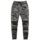Камуфляжные эластичные осенние хлопковые износостойкие штаны для работы, свободный крой, защита от ожогов