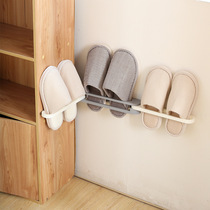 Bathroom-free punching slippers rack toilet wall-mounted draining shelve Easy doorway slippers Slippers Contained