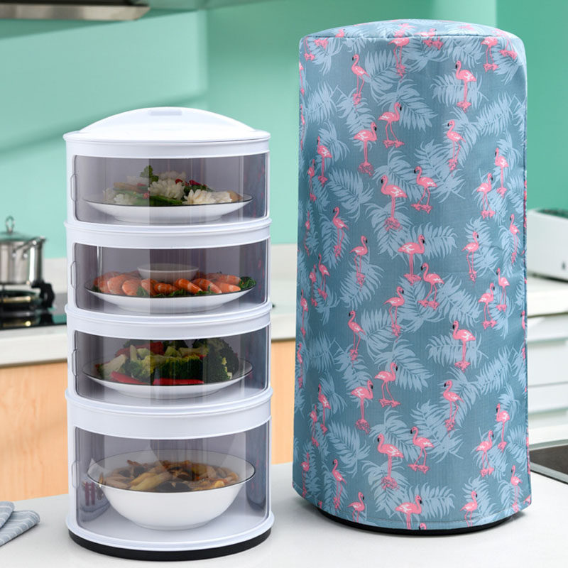 Insulated vegetable cover Multi-layer crisper box Household food layered table meal artifact leftovers transparent dust cover