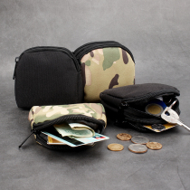 2022 new outdoor carry-on wallet Mini portable key coin card bag wearing leather strap waist hanging small bag male