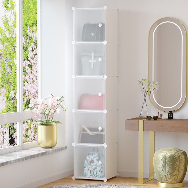 Bag storage artifact Put bag bag shelf wardrobe storage rack home door behind the storage cabinet bedroom shelf