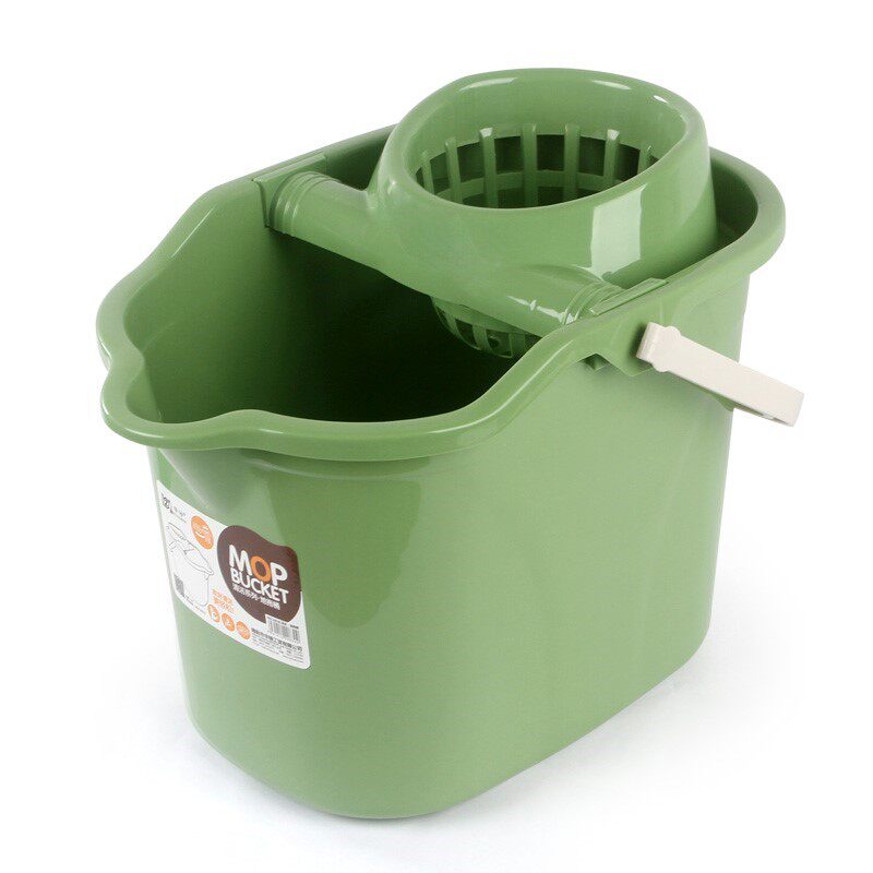 Hand pressure with pulley thick wash mop bucket squeeze bucket pier cloth cleaning single bucket mop press dry bucket home large capacity