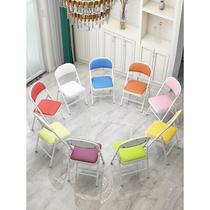 Simple stool back chair household folding chair portable dining chair office chair conference chair computer chair training chair