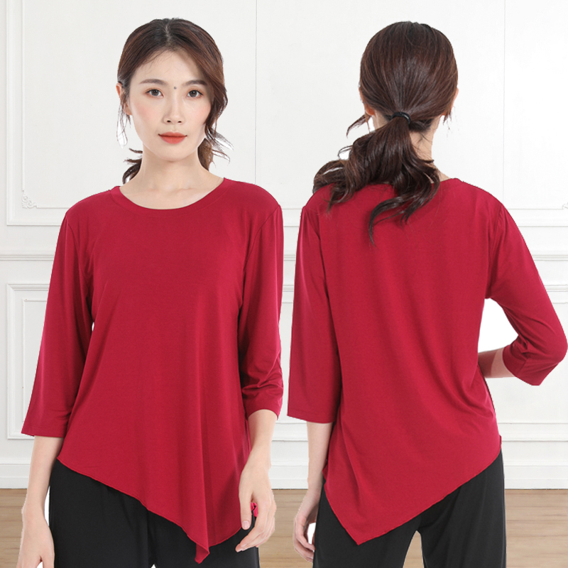 Body Dance Exercises Merit women's autumn and winter practice dance clothes Classic Modern Dance Adult Long Short Sleeve Dancing Clothes