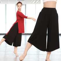 Dance practice clothes women wide leg pants dance pants loose high waist classical dance body rhyme modal dance pants