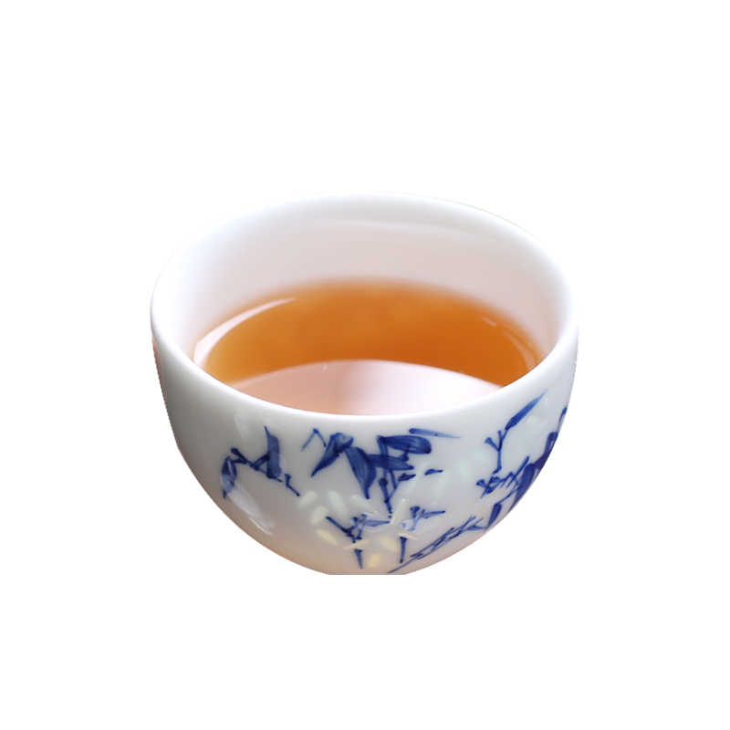 Jingdezhen ceramic sample tea cup single green tea white porcelain, exquisite hand - made single master kung fu tea cups