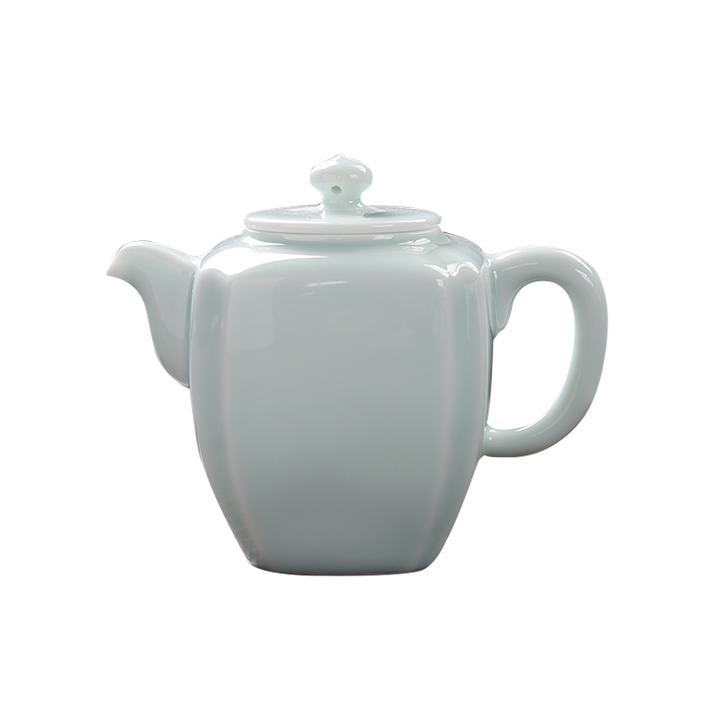 Jingdezhen up the fire which manual celadon kung fu tea pot pot of tea ware has contracted household ceramics