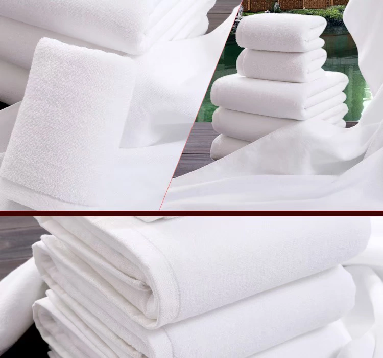 Bông tắm trắng tăng dày nam nữ tắm hơi khách sạn thêu khách sạn thẩm mỹ viện giường ngâm chân khăn tắm trắng - Khăn tắm / áo choàng tắm