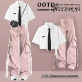 Летняя дофаминовая ниша не -коллизионные брюки работников горячей девушки установили женские ученики старших классов Tide Summer Play с целым набором