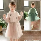 Детская юбка, осенний наряд маленькой принцессы, осенняя, в корейском стиле, коллекция 2023, подходит для подростков