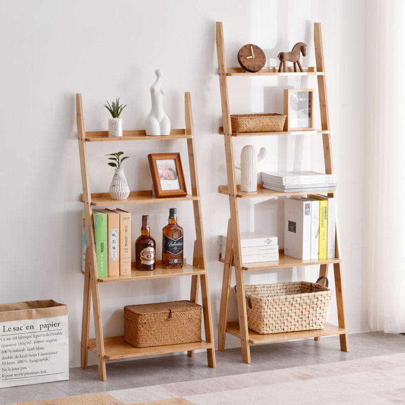 New book Shelf Trapezoidal Shelf Living Room Leaning Against Wall Shelf Bedroom Wall Flower Shelf Floor Wall Corner Storage Shelf Multilayer Shelf-Taobao