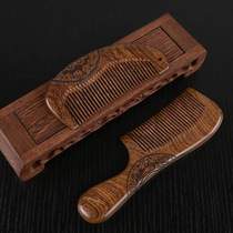 Special hair smoothing carving massage black gold mens scalp comb hand combing new style made handle natural combing