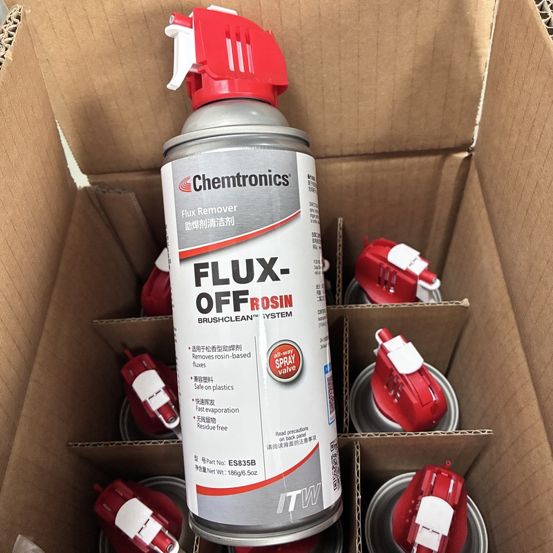 Original Kenchuangli Rosin-Type Flux Cleaner Es835B Flux Off Quick-Drying with Brush 450ml
