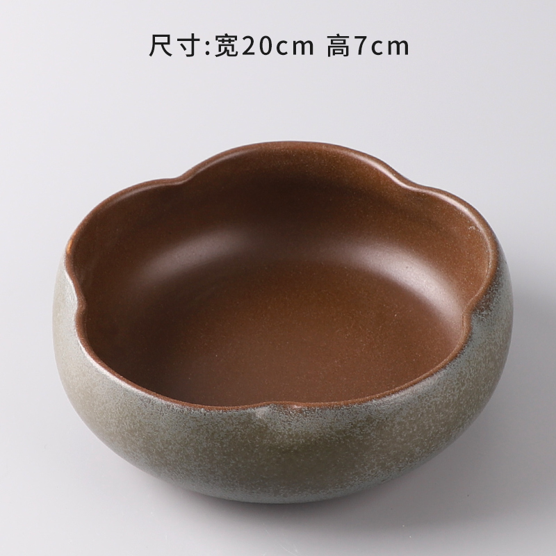 Ceramic flower pot hole clearance without hydroponic container copper bowl lotus basin'm grass refers to flower pot lotus basin of Chinese style flower implement