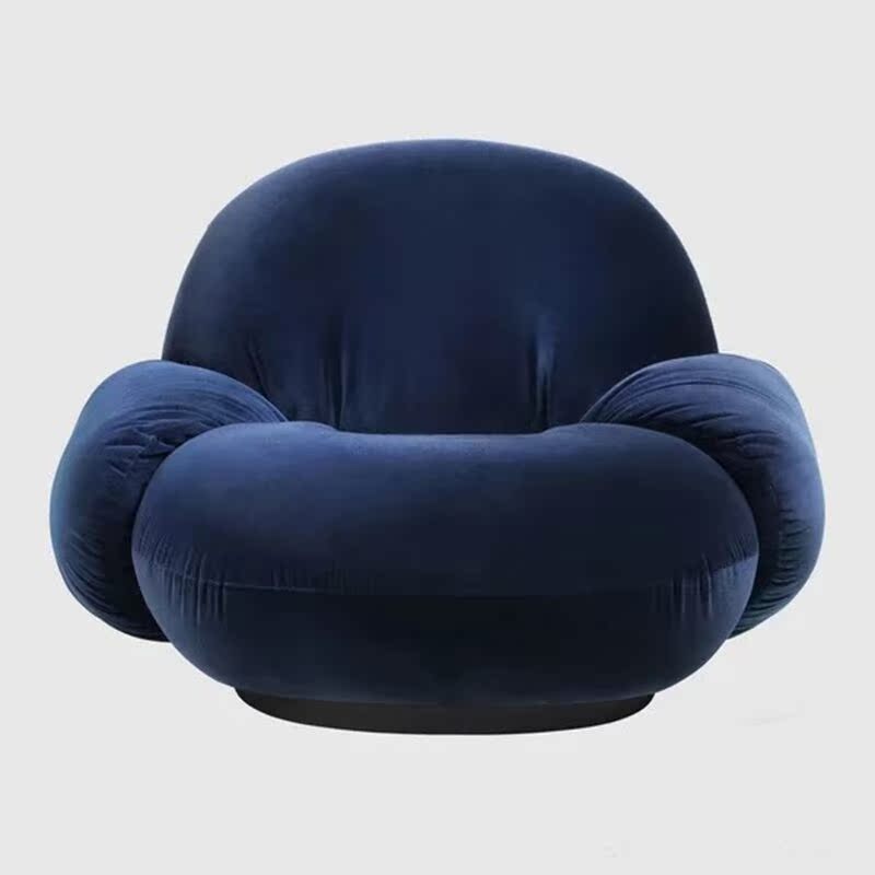 Italian luxury minimalist Nordic modern living room villa bedroom cloud cashmere lamb Sydney household single sofa chair