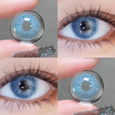 taobao agent Buy 1 get 1] Blue beauty pupil half a year throw a small diameter mixed race Bingbing hidden lens WM