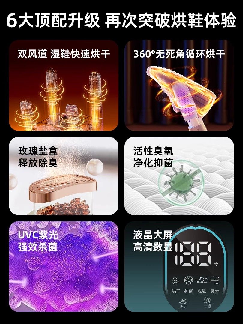 German Benbo Shoe Dryer, Professional Deodorizing, Sterilizing, and Drying Machine for Home Use, Shoe Warmer and Shoe Dryer