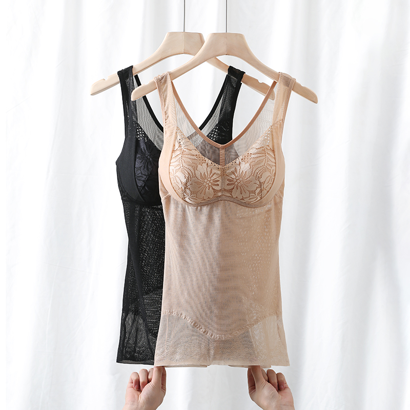 Cup-style shapeless female summer slim fit slim fit slim upper body bunches body clothes beauty body beam waist underwear close-up jacket