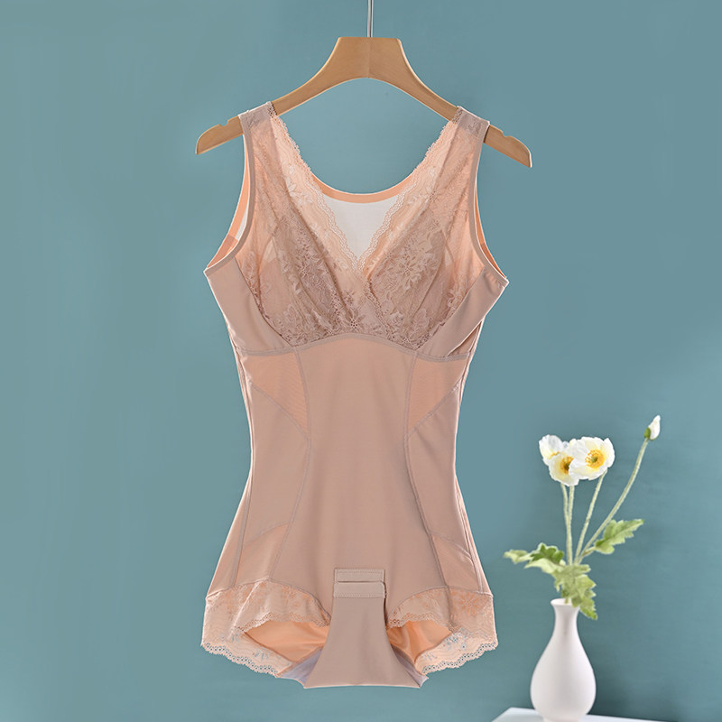 With Chest Cushion Shapen Clothes Summer Slim Fit Ultra Slim Closets Waist Collection Belly Meme Body Lingerie Underwear one-piece