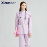 系存 Униформа медсестры, летний лонгслив, раздельный комплект для работы, короткий рукав, для салонов красоты