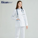 系存 Униформа медсестры, летний лонгслив, раздельный комплект для работы, короткий рукав, для салонов красоты