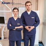系存 Ручная мыть и одежда короткая -врач -докторская рабочая одежда Женская кисть в летние тонкие пероральные стоматологические стоматологи