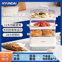 South Korean modern electric steamer Home Multi-function three-layer large capacity steam boiler fully automatic small breakfast electromechanical steam box