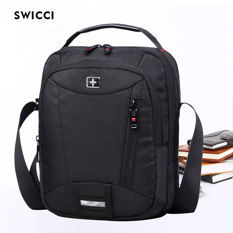 Swiss men's buns bag single shoulder slanted satchel for leisure business Italic briefcase Multi-functional hand sails cloth bag