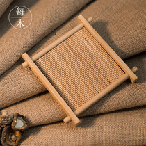 Well Character Cup Cushion Gufeng Tea Food Food Food Food Food Gourmet Photography Swing shooting Photo Props Retro Swing Piece ornament