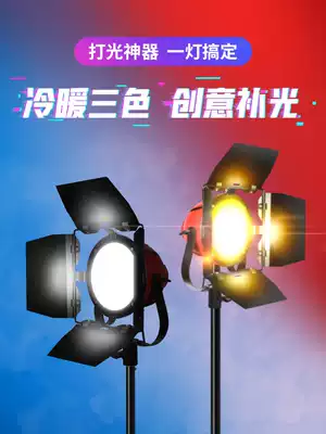 800W Red Head Light Photography fill light indoor God girl spotlight Light Light LED film and television dimming film hair shooting warm color professional live video Food clothing back light