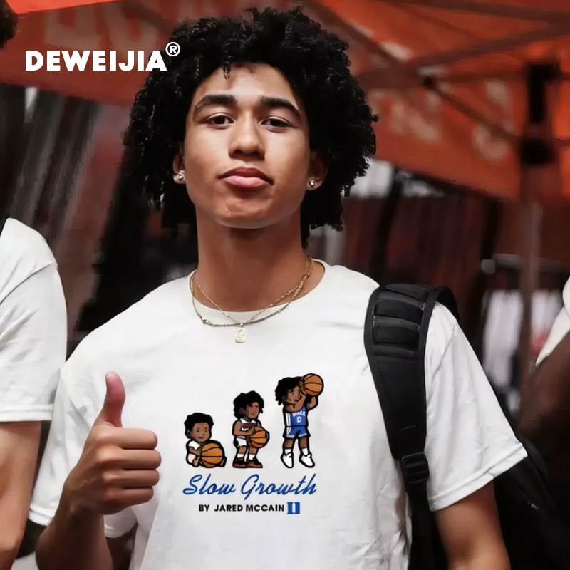 76Ers Jared Mchale Duke Hand-Drawn Anime American Casual Basketball Sports Short-Sleeve T-Shirt