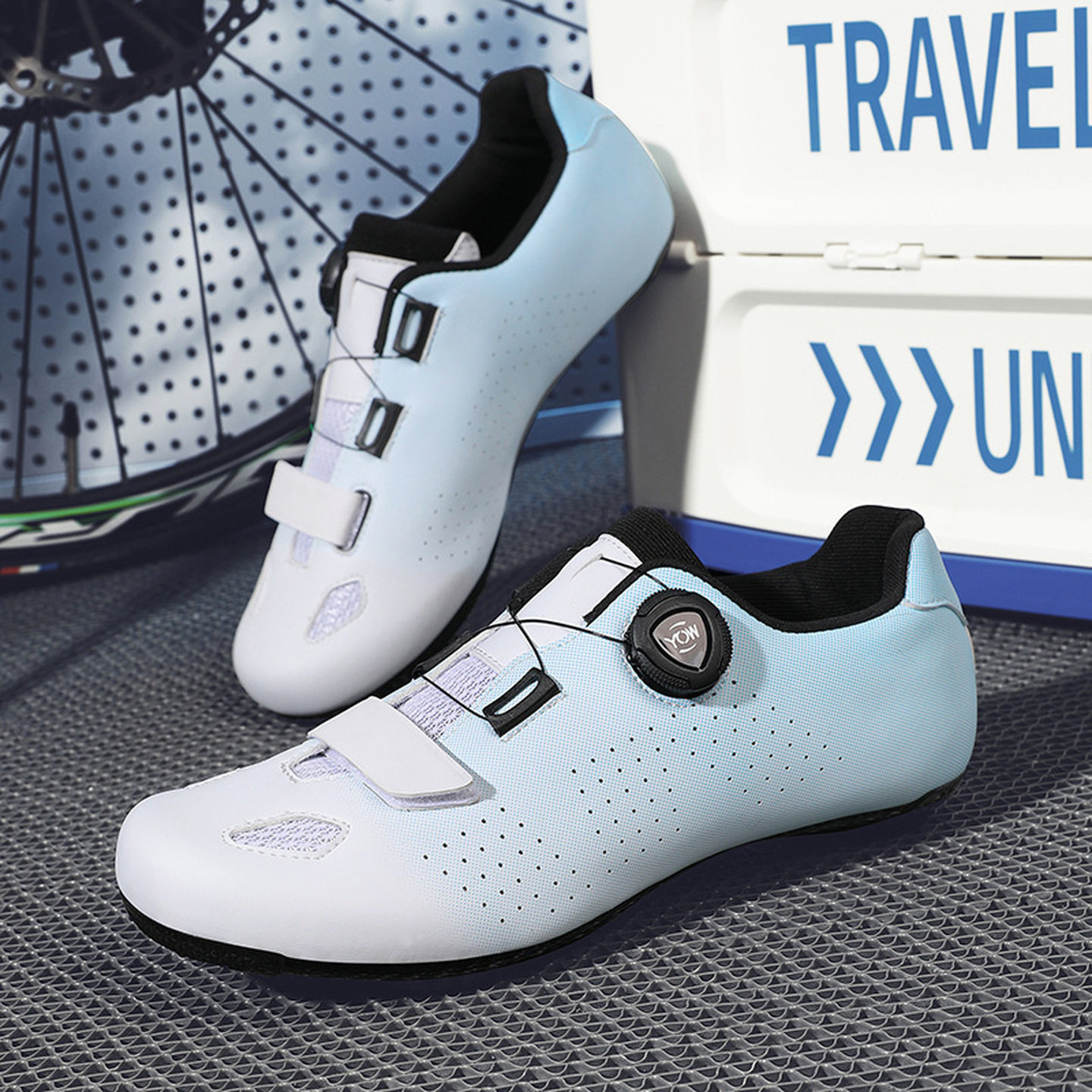 Flat cycling shoes for men and women, dynamic cycling shoes, mountain bike downhill professional lock-free road bicycle flat shoes