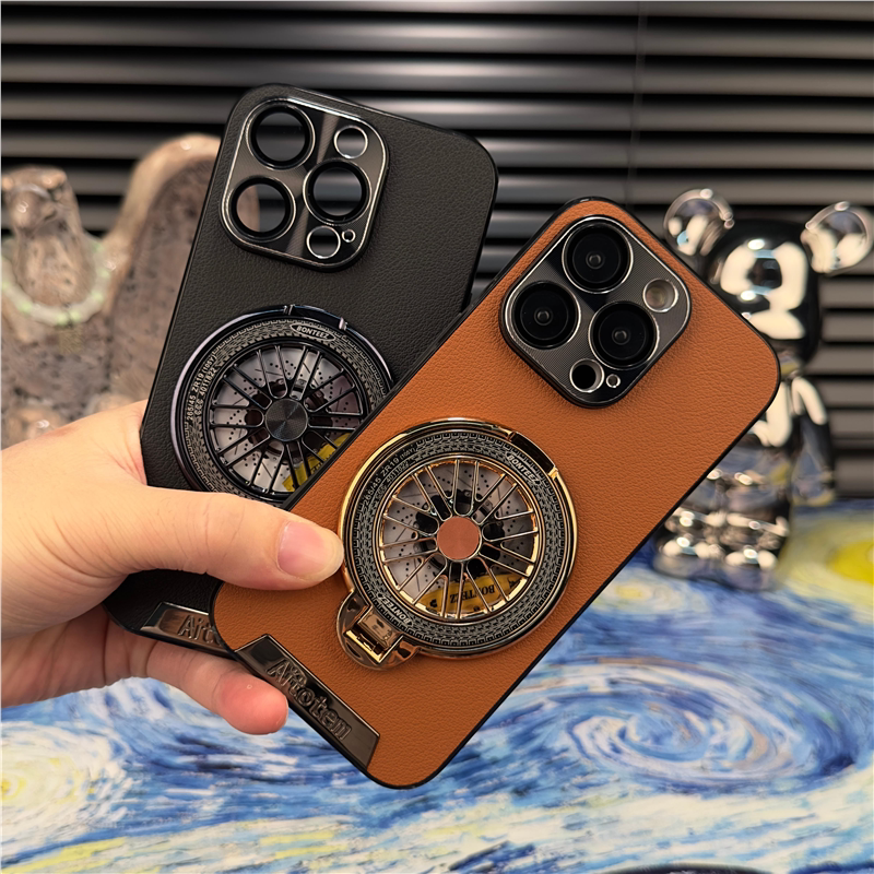 Decompression Gyro Stand Suitable for Apple 15 Pro Max Phone Case, New iPhone 14 Pro High-End Texture, iPhone 13 Leather Texture Plus Creative Personality, 12 Pro Full-Cover Anti-Drop Protective Case, 11 for Men Decompression Gyro Stand Suitable for Apple 15 Pro Max Phone Case, New iPhone 14 Pro High-End Texture, iPhone 13 Leather Texture Plus Creative Personality, 12 Pro Full-Cover Anti-Drop Protective Case, 11 for Men