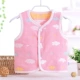 Áo vest trẻ em mùa xuân, mùa thu và mùa đông cotton tinh khiết dày ấm áo vest trẻ em áo vest chần bông sơ sinh áo ghi lê phụ nữ - Áo ghi lê