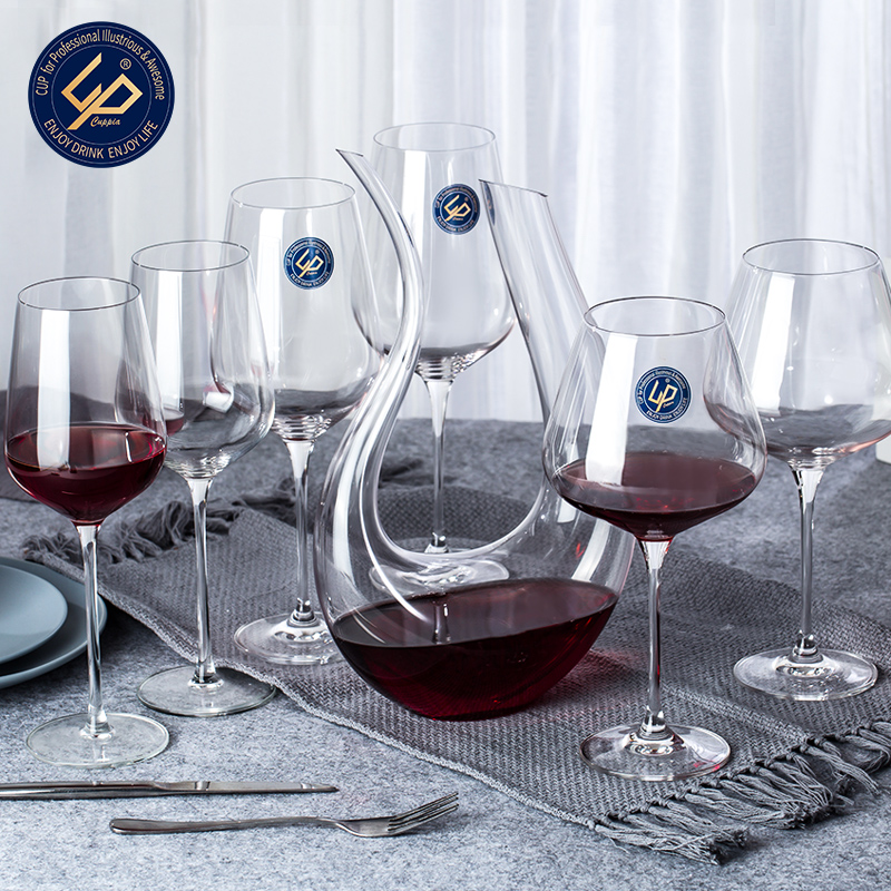 Red wine glass set household large 2 couples European-style luxury high-end goblet personality crystal cup decanter
