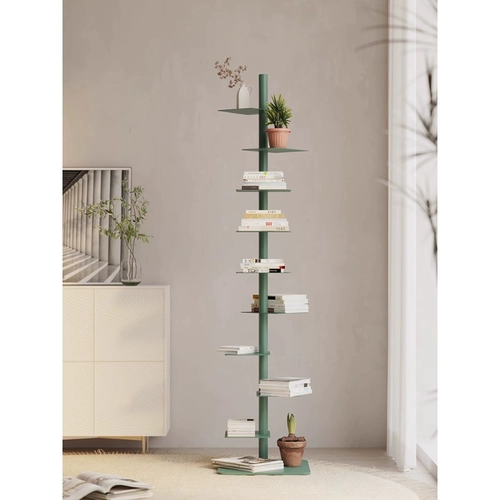 Крутящаяся невидимая книжная полка, многослойный простой стенд, система хранения, книжный шкаф