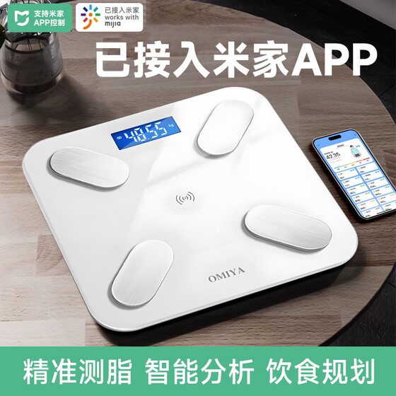 体重秤家用精准电子秤小型充电体脂秤减肥专用称重计人体称宿舍高
