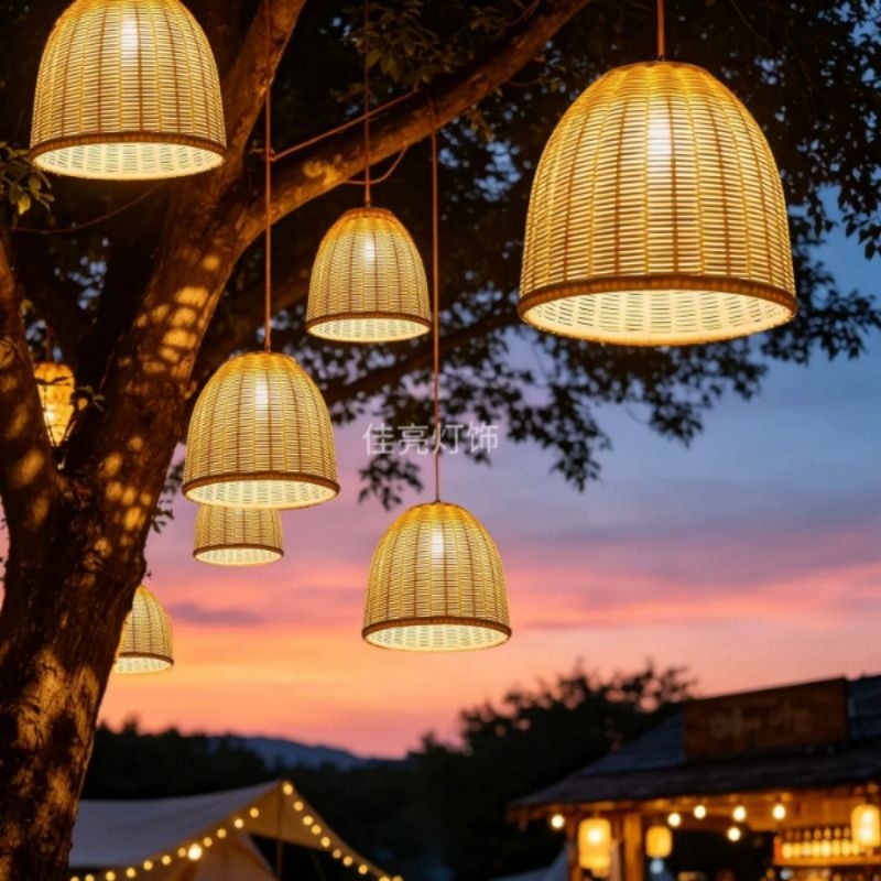 Hanging Tree Garden Atmosphere Lights, Tree Lights, Pendant Lights, Landscape Lights, Tree-Mounted Imitation Bamboo Lanterns, Led Outdoor Waterproof Decoration Hanging Tree Garden Atmosphere Lights, Tree Lights, Pendant Lights, Landscape Lights, Tree-Mounted Imitation Bamboo Lanterns, Led Outdoor Waterproof Decoration