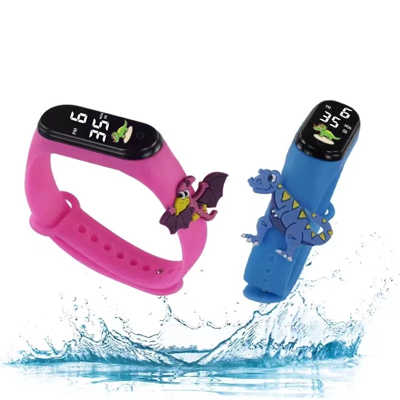 Electronic Watch Dinosaur Doll Children's Watch for Middle and High School Students, Luminous, Waterproof, Elementary School Students' Sports Solar-Powered Watch for Exams Electronic Watch Dinosaur Doll Children's Watch for Middle and High School Students, Luminous, Waterproof, Elementary School Students' Sports Solar-Powered Watch for Exams