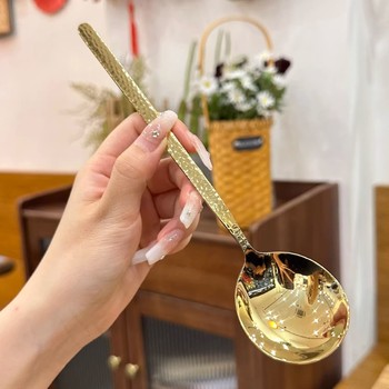 304不锈钢勺子家用长柄高档调羹精致吃饭汤匙食品级加深喝汤汤勺