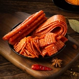 Чистая красная пряная полоса большие пряные нарезанные пряные кусочки повседневные закуски детства острая закуски 125 г*2 сумки