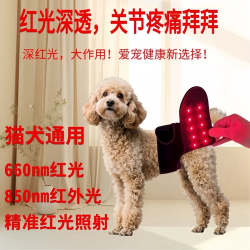 Физиотерапевтическая подушка с красным светом для домашних животных для кошек и собак, универсальный сустав, коленная чашечка, послеоперационная реабилитация, облегчение здоровья, терапия инфракрасным светом, задние конечности