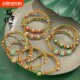 Dragon Boat Festival National Style Intangible Cultural Heritage Red Rope Handmade Children's Baby Zongzi Pendant Bracelet Couple Colorful Rope Good Luck Accessories