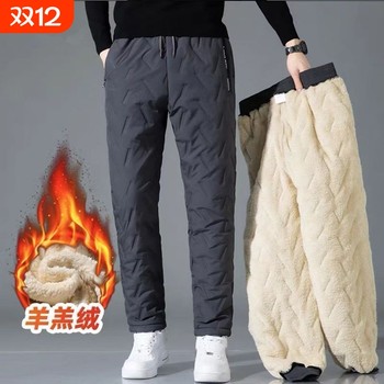Cotton pants 2025 autumn and winter waterproof and windproof pants assault pants plus velvet thickened warm casual pants plus cotton black